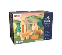HABA My First Building Block World Ponyhof Paula - Plug-In Blocks from 1 Year with Pony Yard Motifs - First Building Game for Toddlers - Promotes Motor Skills & Creativity - 2014558001