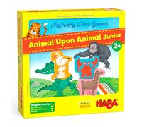 HABA My Very First Games - Animal Upon Animal Junior | Early Stacking Game for Ages 2+ | 3 Fun Balance & Coordination Games for 1-4 Kids | Made in Germany | Perfect First Family Game