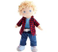 HABA Nick 12-Inch Soft Doll - Blue-Eyed Baby Boy, Machine Washable