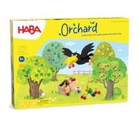HABA Orchard Cooperative Toddler Board Game for Ages 3+ | Chunky Wooden Fruit Pieces | Colour-Matching & Teamwork Game | Made in Germany