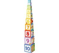 HABA Rapunzel Stacking Cubes for Toddlers | Early Learning Toy for Boys and Girls | Simple Stacking and Sorting Play | Engaging Baby & Toddler Toy for Development, Coordination and Everyday Playtime