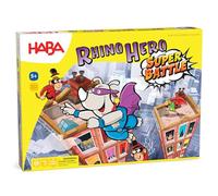 HABA Rhino Hero Super Battle | Action-Packed 3D Stacking & Climbing Game | Family Dexterity Game with Wobbly Towers & Showdowns | Fun Strategy Games for Kids Ages 5+