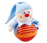 HABA Roly-Poly Kasper | Wobbling Sensory Toy for Babies 6 Months+ | Soft Rattle Sounds & Tipping Fun | Encourages Motor Skills & Early Exploration