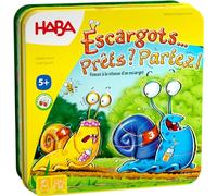 HABA - Snails... Ready? - Board Game for Children - Racing and Strategy Game - Magnetic Box - Learn Shapes and Colours - Ages 5 and up - 304027