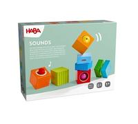 HABA Sound Discovery Cubes - 6 Wooden Musical Cubes | 2014451001 for babies and children from 1 year, learning toy & Montessori, auditory perception from 12 months