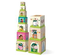 HABA Stacking Cubes on the Farm,multicolored, HB-300312