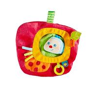 HABA Teether Cuddly Caterpillar Mina, Soft Toy for Baby, Cuddly Toy| 303191, multicolour
