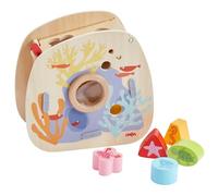 HABA Underwater World Wooden Toys Shape Sorter: Montessori Toys for 2 Year Old, Sensory Sorting Box with Sea Creature Blocks for Toddlers 18 Months+