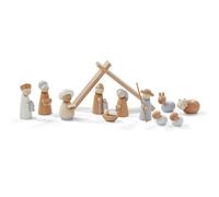 HABA Wooden Nativity Set - Family Keepsake Manger Scene, 13 Beechwood Figures, M
