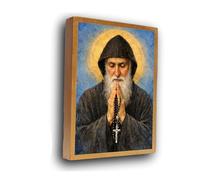 HABAKUK art Saint Charbel Christian Icon - Personalized Engraving