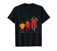 Habanero Chilli Ghost Chili Carolina Reaper Design T-Shirt