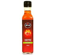 Habanero Chilli Oil, 250ml - Extra Hot - Made with Rapeseed Oil & Habanero Chillis - No Additives or Preservatives. Extra Spicy Seasoning for Drizzling, Cooking by Etinde House Company (Basil Infused)