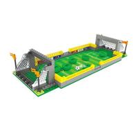 Habarri - Mini Building Blocks Set - Mini Football Stadium Model with Figures - Building Blocks with Sport Motif - Gift for Children, Football Fans - Compatible with Well-known Clamping Blocks - 225