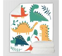 HABEAT 3D Printed Dinosaur Blanket Teenager Adults 200x200cm Microfiber Soft Warm Fluffy Lightweight Cartoon Dinosaur Flannel Throw Blanket for Bed Sofa Bedroom and Camping（style 72-12）