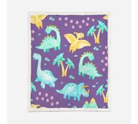 HABEAT 3D Printed Dinosaur Sherpa Blanket Teenager 130x150cm Microfiber Soft Warm Fluffy Push Cartoon Dinosaur Throw Blanket for Bed Sofa Bedroom and Camping（style 60-1）