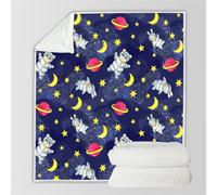 HABEAT 3D Printed Starry Sky Blanket Teenager Adults 150x200cm Microfiber Soft Warm Fluffy Lightweight Planets Universe Flannel Throw Blanket for Bed Sofa Bedroom and Camping（style 71-16）