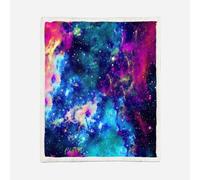HABEAT 3D Printed Starry Sky Sherpa Blanket Teenager 130x150cm Microfiber Soft Warm Fluffy Push Starry Sky Throw Blanket for Bed Sofa Bedroom and Camping（style 133-8）