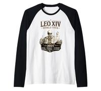 Habemus Papam Leo XIV World Tour Catholic Pope Vintage Raglan Baseball Tee