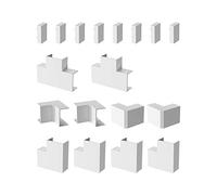 Habengut accessory set for mounting the cable duct 22x12 mm, colour: white