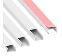 Habengut Cable Duct (Self-Adhesive) 22 x 12 mm PVC White Length 4 m (4 x 1 metre)