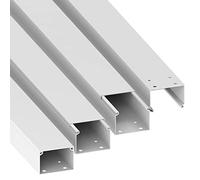 Habengut Cable Duct (with Mounting Hole in the Base) 40 x 60 mm PVC Colour: White Length 4 m (4 x 1 m Length)
