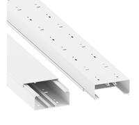 Habengut Cable Duct (with Mounting Holes) 60 x 130 mm PVC Colour: White Length 1 m