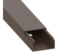 Habengut cable duct (with mounting holes in the floor) 15x30 mm made of PVC, colour: brown, length 1 m