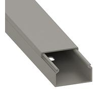 Habengut cable duct (with mounting holes in the floor) 15x30 mm made of PVC, colour: grey, length 1 m