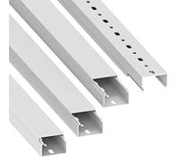 Habengut cable duct (with mounting holes in the floor) 25x40 mm made of PVC, colour: white, length 4 m (4 x 1 m length)