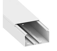Habengut Cable duct (with mounting holes in the floor) 60x110 mm made of PVC, colour: white, length 1 m