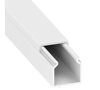 Habengut CC10053 Cable duct (self-adhesive) 15x15 mm made of PVC, colour: white, length 1 m