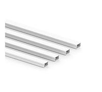 Habengut clip cable duct (with foam adhesive tape) 7x12 mm made of PVC, colour: white, length 4 m (4 x 1 m length)