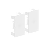 Habengut End Caps for Mounting the Cable Duct 60 x 110 mm, White