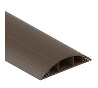 Habengut Floor Cable Guide PVC Brown Semi-Circular Cable Bridge for up to 3 Cables/Width 7.5 cm Length 1.5 m