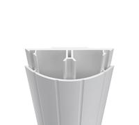 Habengut TV Cable Cover PVC White for Concealing Cables Below Flat Screen 5cm Width 1m Length