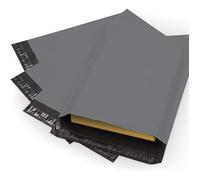 Habercrafts Grey Mailing Bags - 12 x 16 Inches (305 x 406mm) - 5 Pack - Self-Seal - Lightweight, Dust Resistant, Flexible - 5 Count