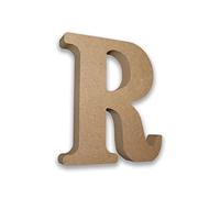 Habercrafts MDF Wooden Letters for Crafts Letter R (Large 13cm Good x 2 Depth) Large Freestanding DIY Crafts Personalised Names and Decoration (Letter R)