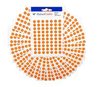 Habercrafts Orange 8mm Coloured Dots Stickers Self Adhesive Label Circle Stickers Sticky Round Dot Labels Colour Code Orangise Switches Plugs Calander (490 Labels)