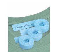 Haberdashery Online 3 Rolls of Blue Iron-on Tape to Mark Clothes, Each roll is 3 Meters x 1 cm in Blue Cloth to Write with a Pen
