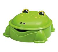 Haberkorn Freddy Frog Plastic Sandpit Plus Lid, 84 x 92 x 38 cm, Animal & Garden Theme