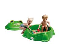 Haberkorn Freddy Frog Plastic Sandpit Plus Lid, 84 x 92 x 38 cm, Animal & Garden Theme
