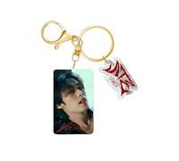 HABETI Stray Kids Keychain with ATE Charm for STRAY, Acrylic Double Sided Pattern SKZ Backpack Pendant, Lee Know, One size