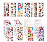 Habett Stickers for Kids 3D Stickers Toddlers Puffy 920+ Fun Stickers for Teacher Reward Party Scrapbooking for Children Including Letter Dinosaurs Trucks Butterflies Animals Fruit (36 Styles)
