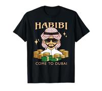Habibi Come to Dubai Funny Rich Arab Money Stack Dubai T-Shirt