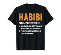 Habibi Definition Arabic Word for Beloved Ones Men Women Kid T-Shirt