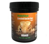 HabiStat Crested Gecko Diet - Mango - 80g - No Artificial Colourings - Over 50% Real Fruit - 9 Key Protein Sources - For All Fruit & Insect Eating Reptiles