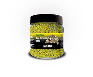 HabiStat - Dry Tortoise Food - Banana - 800g - High In Fibre, Vitamins & Minerals - Complementary Feed - Suitable For European, Russian & Most Other Tortoises