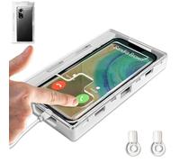 Habit Control Cell Phone Lock Box - Portable Cell Phone Jail Box with 2 Keys to Reduce Kid's & Student's Screen Time - Self-Control Locking Container to Boost Productivity for iPhone, Samsung Clear