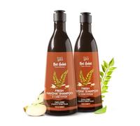 Habit Curry Cider Navdha Shampoo for Breakage Control & Shiny Hair| Apple Vinegar & Fermented Soy| Amla Reetha Shikakai Herbal Shampoo for Women & Men.