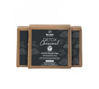 Habit Detox Charcoal Butter Bath Soap|Tan Removal Soap for Men| Pore Purification, Oil Control | Absorbs Excess Oil & Dirt | Handmade Activated Charcoal Soap with Ginger| Pack of 3 X 125g